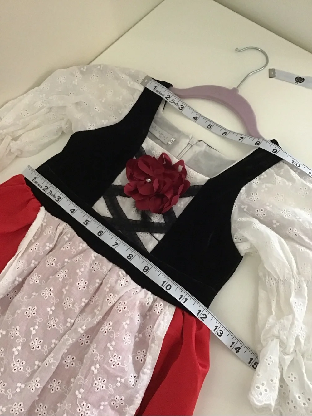 Trish Scully Child Luxe Red Riding Hood Dress